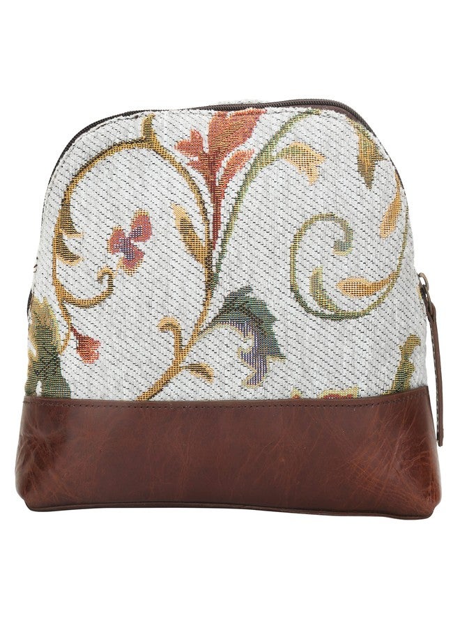 TRAVALATE Canvas Printed Clutches for Party and regular uses for women, ID card and money holder canvas pouch for Girl - Flower print (11x0.3x8 Inch) - Image 3